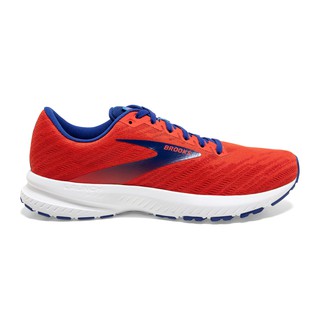 Brooks Launch 7 รองเท้าวิ่งถนน ผู้ชาย สีส้มน้ำเงิน แบบหน้าปกติ