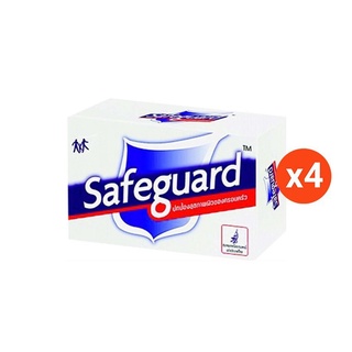 🚚พร้อมส่ง!✅ SAFEGUARD เซฟการ์ด สบู่สีขาว80X4กรัม(แพ็ค4ก้อน) 🚚พร้อมส่ง!! 💨