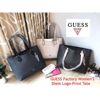 GUESS Factory Womens Diem Logo-Print Tote