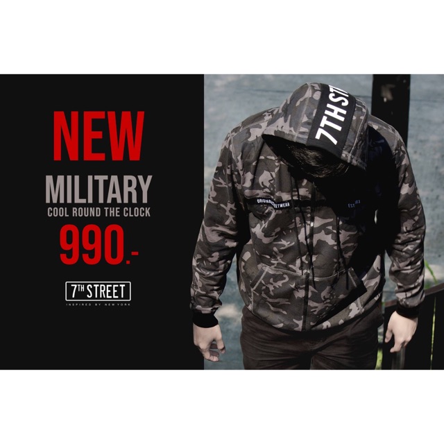 เสื้อฮู้ด 7th Street 💢New Arrival 💢”Cool Round The Clock”