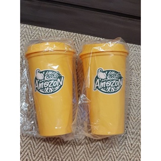 สินค้ามือ1 พร้อมส่ง สีเหลือง แก้ว Amazon Reuseable cup แก้วคาเฟ่อเมซอน Cafe Amazon