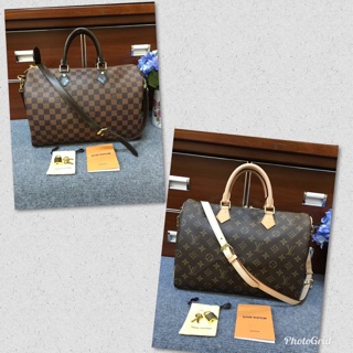 ❌Sale4590ใบเดียว❌ ปกติ 12000 กระเป๋าฮิตตลอดกาล Louis vuitton speedy 35 เกรดดีที่สุด งานสั่งตัด ถอดบล้อคแท้ รับราคาโรงงา