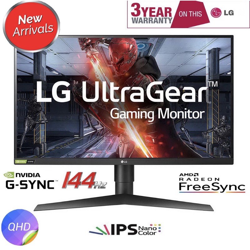 🛒✨Monitor 27'' LG 27GL850-B (IPS, DP, HDMI) 144Hz แท้ 100% ประกันศูนย์ไทย 3 ปี