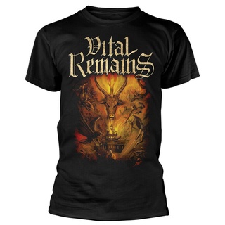 เสื้อยืด ลาย Vital Remains Dawn Of The Apocalypse สีดํา แฟชั่นใหม่S-5XL