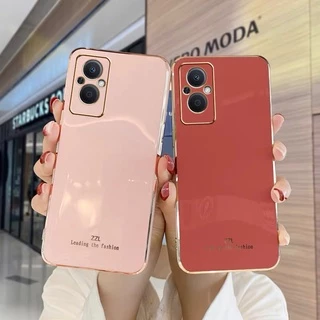 เคส oppo reno 8z 5g เคส oppo reno 7z 5g Reno7 Reno 2f Reno 6 Reno 6Z 5G Reno5 Reno 4 เคสโทรศัพท์แฟชั่นขอบตรง ZB