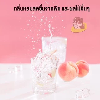Sparkling soda 0Cal รสพีช องุ่น ลิ้นจี่ ซ่าสดชื่น ไม่มีน้ำตาล โซดาผลไม้ Chi