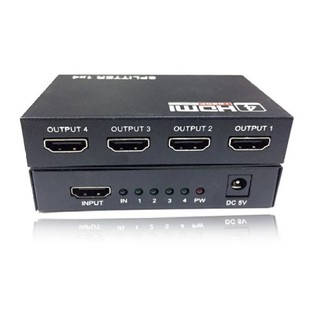 hd splitter เข้า1ออก4 FULL HD 3d เวอร์ชั่น1.4 รุ่นใหม่ตัวเล็ก ออกจอ4ตัว