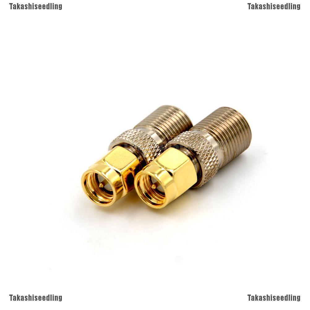 อะแดปเตอร์เชื่อมต่อ F Female Jack to SMA Male Plug Straight RF Coax Coaxial