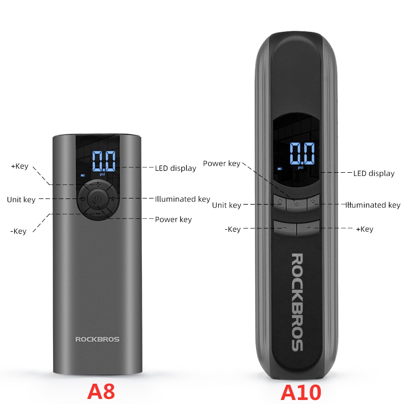 ROCKBROS เครื่องปั๊มน้ําไฟฟ้า Type-C แรงดันสูง แบบพกพา อุปกรณ์เสริม สําหรับรถจักรยาน รถจักรยานยนต์ — صورة 3