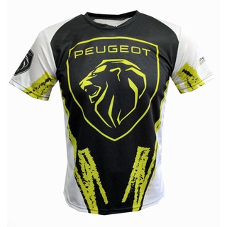 Peugeot เสื้อยืดลําลอง แขนสั้น คอกลม พิมพ์ลาย Maglietta 3008 208 สําหรับเล่นกีฬา แข่งรถ