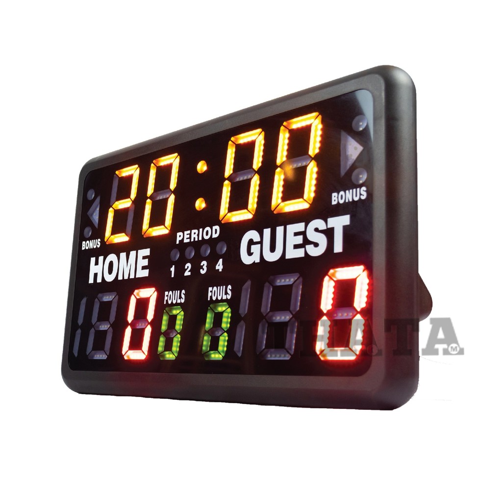 ราคาพิเศษ+สินค้าพร้อมส่ง สกอร์บอร์ดไฟฟ้า บาสเกตบอล และอีก8กีฬา Basketball Electric Scoreboard / Multi Sport Timer
