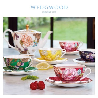 British WEDGWOOD Tea Fragrance Garden Cup Saucer Bone Porcelain Tea Cup Afternoon Tea Cup Saucer Coffee Cup Saucer Gift