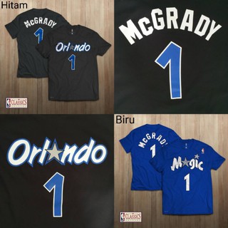 Nba Orlando Magic Hardwood Classic No. เสื้อยืด ลายบาสเก็ตบอล Tracy McGrady 1 ชิ้น