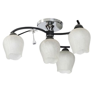 Lamp tray CEILING LIGHT INOVA MC634 GLASS CONTEMPORARY 4 LIGHT WHITE Interior lamp Light bulb โคมไฟถาด ไฟถาด INOVA MC634