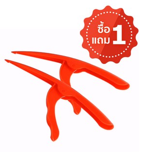 1 แถม 1 ที่แกะเปลือกกุ้ง สีแดง Plastic Portable Prawn Peeler Shrimp Peel Device Convenient Kitchen Accessories Gadgets