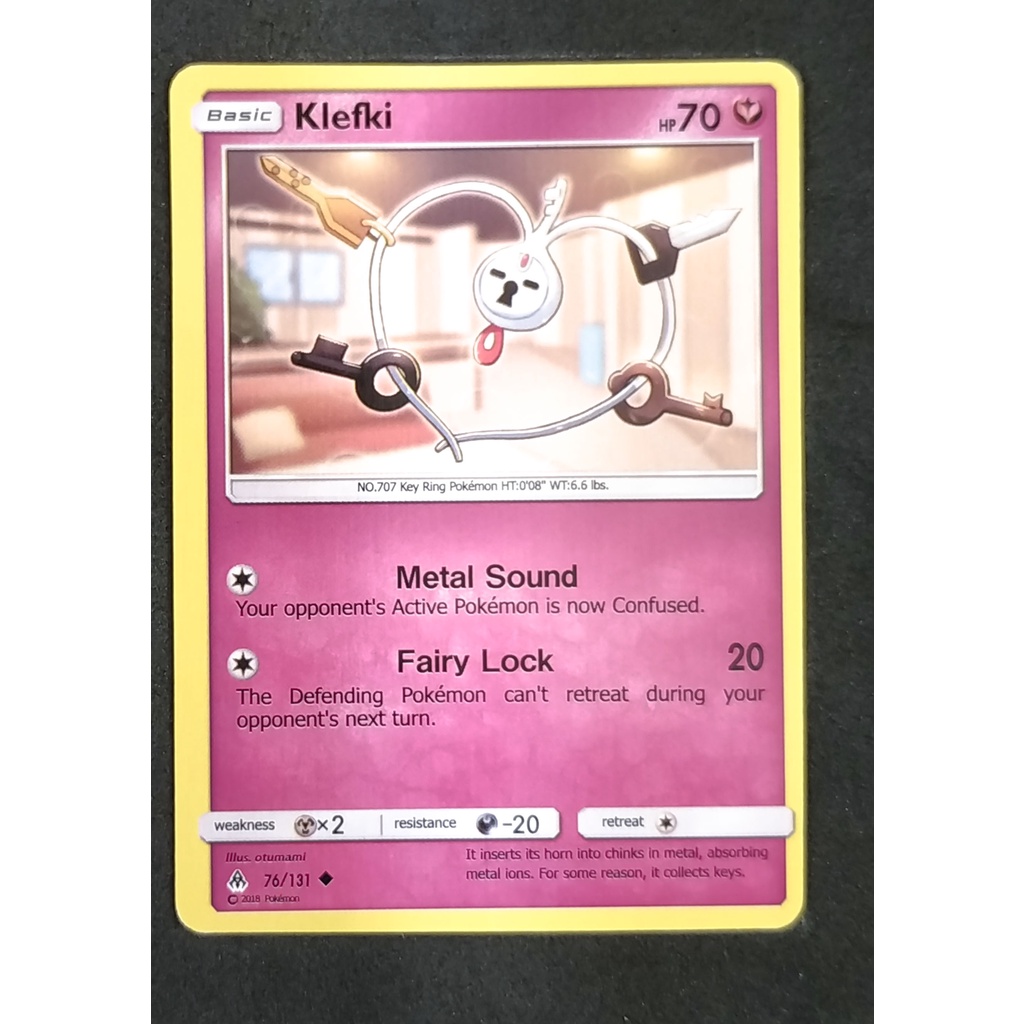 Klefki Basic 76/131 เคลฟฟี Pokemon Card (Normal) ภาษาอังกฤษ