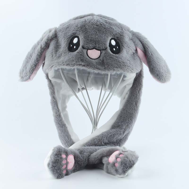 Rabbit Hat Moving Ears Cute Cartoon Toy Hat Kawaii Funny Hat Birthday ...