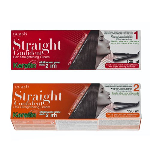 straight confident hair straightening cream