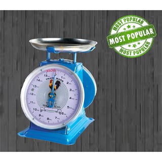 ** ส่งฟรี Kerry **Best Seller Kitchen Scales 15 KG เครื่องชั่งสปริง ขนาด 15 กิโล ตราไก่ จานกลม