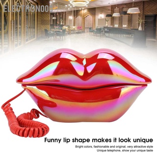 Electron000 Electroplating Fashionable Funny Lip Telephone WX‑3016 Number Storage US/UK Wiring