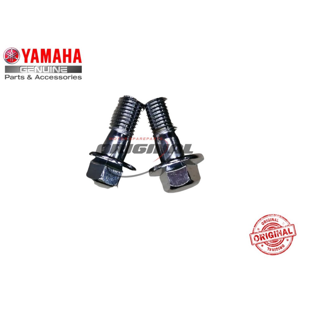 YAMAHA ด้านหน้า CALIPER SCREW DEPAN CALIPER SKRU 2PCS Y15ZR LC135 V1 V2 V3 V4 V5 V6 SRL SRLZR Y125ZR