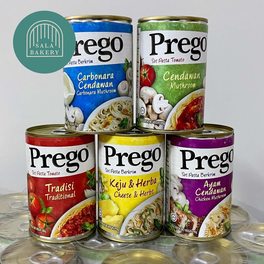 Prego พรีโก้ซอสสปาเก็ตตี้ หลากหลายรสชาติ 295กรัม