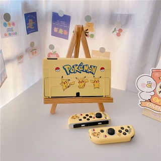 Nintendo Switch OLED เคส การ์ตูนอนิเมะ Super Happy Pokémon Nice เคส TPU เกมคอนโซล มือจับ ป้องกัน เคสนิ่ม