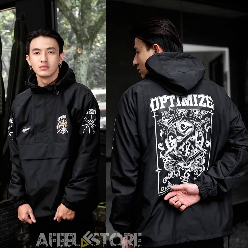 เสื้อแจ็คเก็ตกันน้ําสําหรับผู้ชาย Salvio Hexia Cagoule เสื้อแจ็คเก็ตกันลม