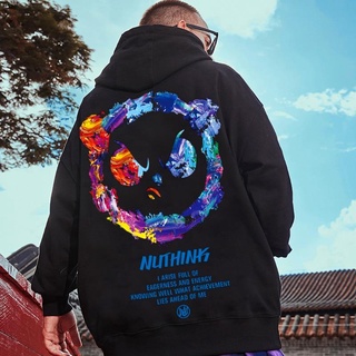เสื้อกันหนาวเสื้อฮู้ดแฟชั่นผู้ชายทรงหลวมขนาดใหญ่ M-8Xl