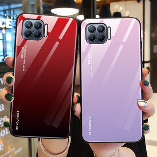 ส่งจากไทย  Case OPPO A93 สองสี เคสกันกระแทก เคส ขอบนิ่ม เคสกระจกไล่ส