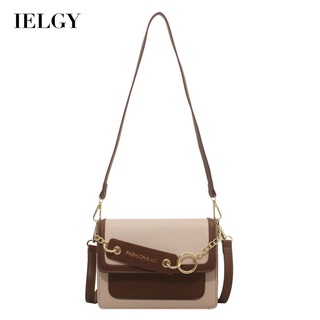 IELGY Ladies Chain Handheld Small Square Bag Fashion Simple Contrast Color Crossbody Shoulder Bag