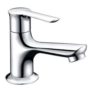 BASIN FAUCET SINGLE HANG BF-142 CHROME ก๊อกอ่างล้างหน้าเดี่ยว HANG BF-142 สีโครม ก๊อกอ่างล้างหน้า ก๊อกน้ำ ห้องน้ำ BASIN