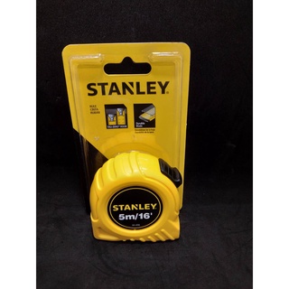 ตลับเมตร STANLEY รุ่น GLOBALTAPE 30 - 496N ขนาด 5 เมตร x 19 มม. สีเหลือง