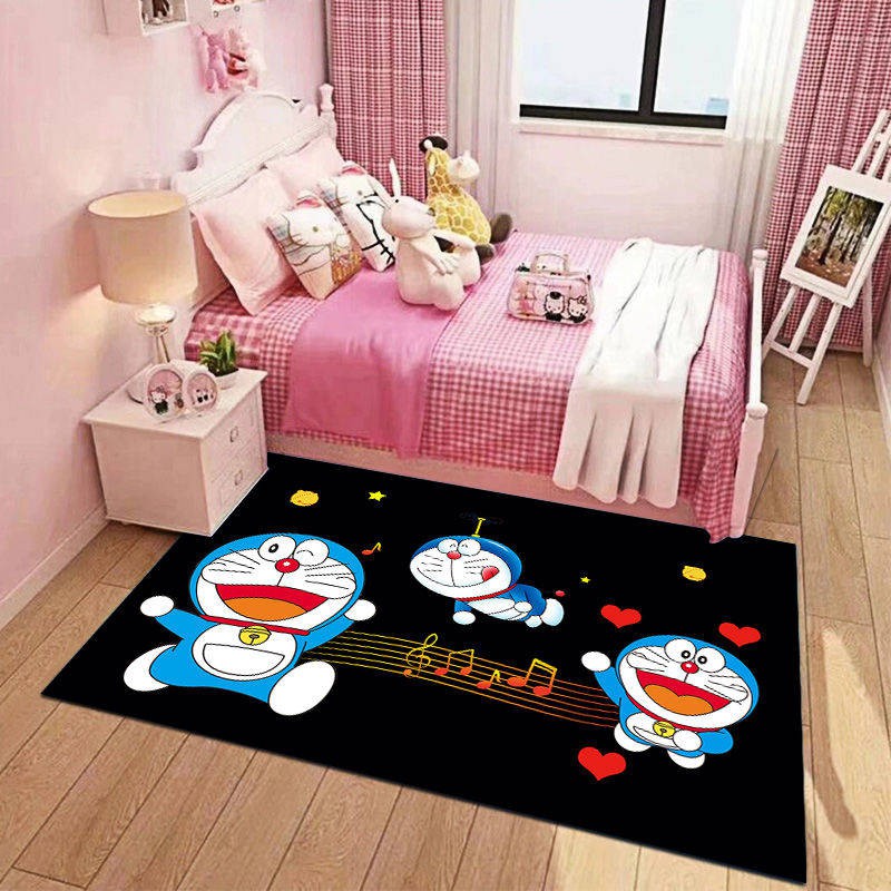 carpet velvet/carpet 3d/ Doraemon karpet bilik tidur tepi katil 