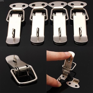 jiamy 4Pcs Stainless Steel Spring Toggle Latch Catch For Chest Lock Box