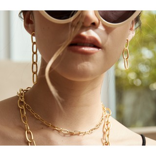 TW Signature earrings ต่างหูโซ่ทอง TW