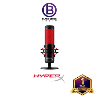 HyperX QuadCast Stanalone / ไมค์คอนเดนเซอร์ / ไมค์เกมมิ่ง / ไมค์แคสเกม / อัดเสียง (BlackOfficeAudio)