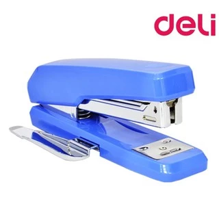 เครื่องเย็บ กระดาษ 25 แผ่น มีที่ถอนลวดในตัว Deli 0326 Half Strip Stapler ที่เย็บกระดาษ เครื่องเขียน