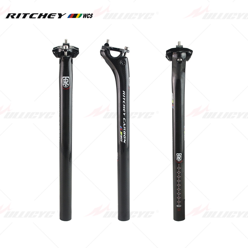 Ritchey หลักอานคาร์บอน 3K 20 องศา 27.2 31.6*350 400 มม. สําหรับจักรยานเสือภูเขา