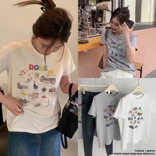 💫New💫(พร้อมส่ง)เสื้อยืดสกรีนลาย ป้ายWG.WE🇰🇷