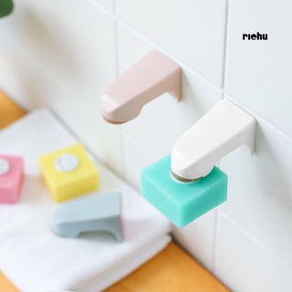 ที่เก็บของในห้องน้ำ❀Portable Magnetic Soap Holder Dispenser Bathroom Wall Mounted Sticking Dish