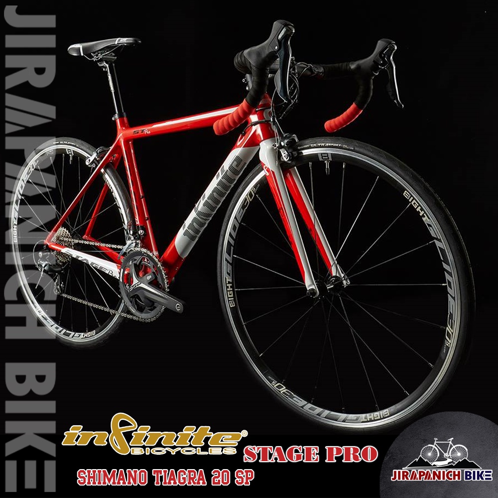 (ลดสูงสุด500.- พิมพ์P500SV)จักรยานเสือหมอบ INFINITE รุ่น STAGE PRO ( เฟรม FullCarbon, Shimano Tiagra 2x10sp )