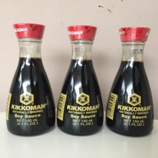 Kikoman ซอสถั่วเหลือง ขนาด 150 ml x 3 ขวด (keto)