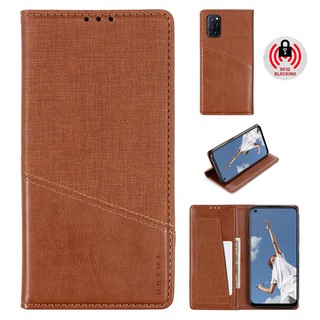 เคส OPPO Find X2 X5 Reno 6 Pro A98 A78 5G A77 A15 A16 A54 A15s A5 A9 A92 2020 2022 เคสฝาพับ เคสหนัง Flip Cover Wallet Case PU F aux Leather Stand Soft Silicone Bumper With Card Slots Pocket OPPOFindX5Pro OPPOA98 FindX2 OPPOA16 OPPOA78 OPPOA77 OPPOA98