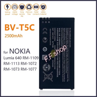 แบตเตอรี่ แท้ Nokia Lumia 640 RM-1109 RM-1113 RM-1072 RM-1073 RM-1077 BV-T5C 2500mAh ประกันนาน 3 เดือน