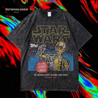 เสื้อยืด พิมพ์ลายการ์ตูน KAOS OVERSIZED KAOS WASHED Oversiseed STAR WARS สําหรับผู้ชาย