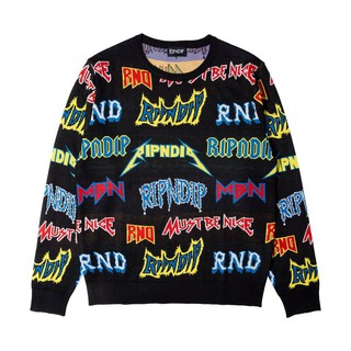 SLUM LTD - RIPNDIP Rock N Nerm Sweater Black