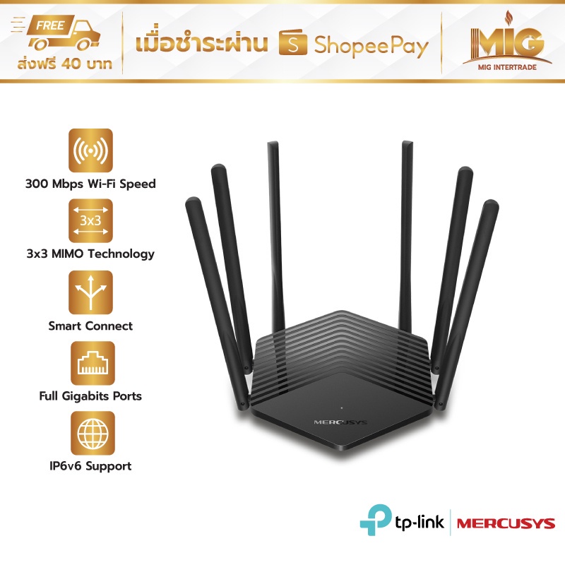 TP-Link Mercusys MR50G AC1900 1300 Mbps 2.4GHz 600 Mbps 5GHz Dual Band ...