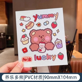 สติ๊กเกอร์ลายการ์ตูน สติ๊กเกอร์ติดขวดน้ำ สติ้กเกอร์ไดคัท ติดเคสโทรศัพท์ ไอแพด ไดอารี่ แก้วน้ำใช้งานง่ายลายน่ารัก Sticker