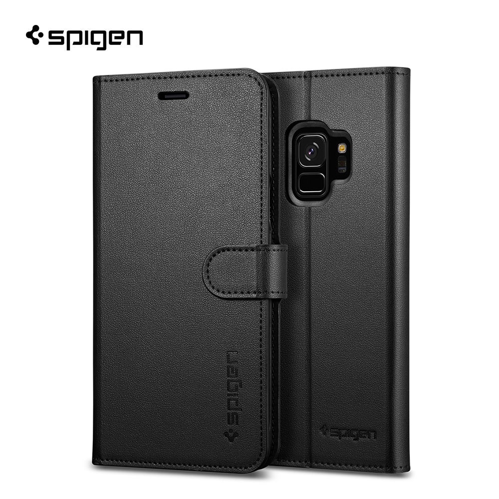 SPIGEN เคส S9 รุ่น Wallet S สี Black  เคสกันกระแทก